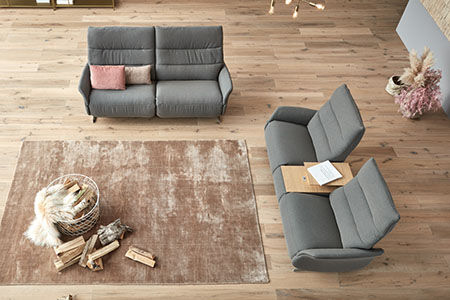 Upholstered suite AZURE WALL-HUGGER 4081