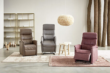 Fauteuil de relaxation confortable avec de nombreux raffinements techniques